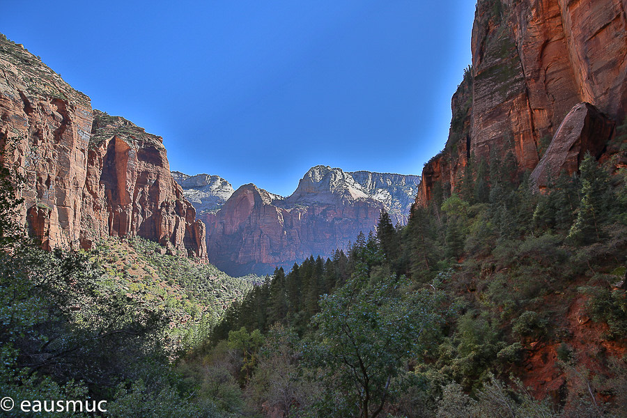 Ausblick über den Behunin Canyon